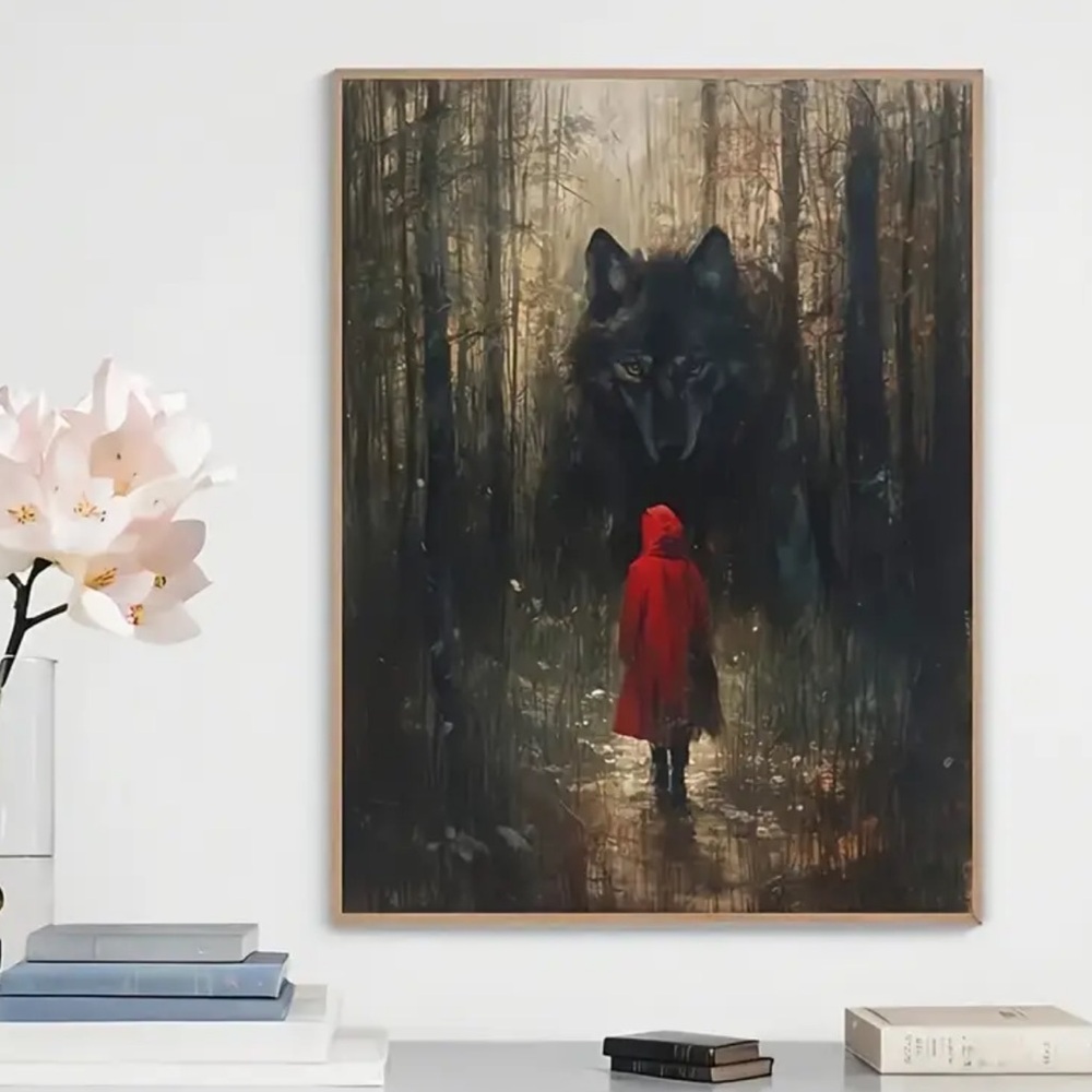 Little Red Riding Hood Canvas Print Wall Art